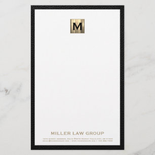 Elegant Monogram Zakelijk briefpapier