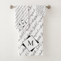 Elegant Monogram ZWART DE LORD