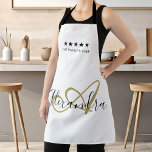 Elegant Monogram zwart Gold Script Beste Chef Name Schort<br><div class="desc">Pas uw Elegant Monogram Black Gold Script Name Best Chef Schort aan en kook uw favoriete Italiaanse recepten met succes. Word een vijf sterren familiekaas en geniet van de beste authentieke traditionele recepten van Nonna Belinda! © Belytalia 2021</div>