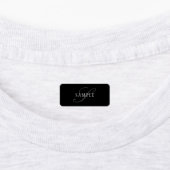 Elegant  monogram | Zwart Grijs Wit Labels (Aangebracht)