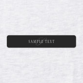 Elegant monogram | Zwart Grijs Wit Labels (Design 2)