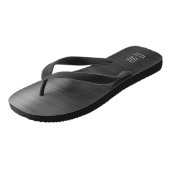Elegant Monogram Zwart Teenslippers (Schuin)