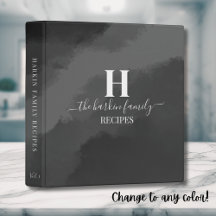 Elegant Monogram Zwart Wit Recept