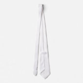 Elegant Monogram | Zwart wit Stropdas (Achterkant)