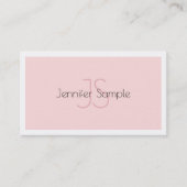 Elegant Monogramed Design Minimalistic Luxury Visitekaartje (Voorkant)