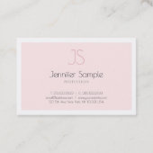 Elegant Monogramed Minimalistisch Luxury Design Visitekaartje (Achterkant)