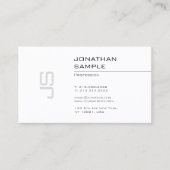 Elegant monogramme Simple Design Modern Trendy Visitekaartje (Voorkant)