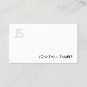 Elegant monogramme stijlvol design modern visitekaartje