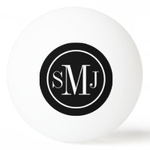 Elegant Monogrammed Black and White