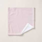 Elegant Monogrammed Blush Roze Bad Handdoek (Wasdoekje)