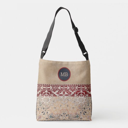 Elegant Monogrammed Canvas tas (Achterkant)