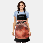 Elegant Monogrammed Coral Red Schort (Gedragen)