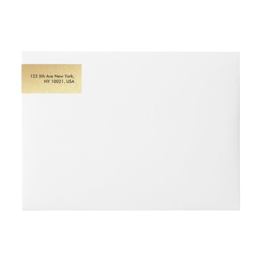 Elegant Monogrammed Gold Modern Glam Plain (Voorkant)