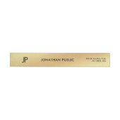 Elegant Monogrammed Gold Modern Glam Plain (Individueel)