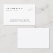 Elegant Monogrammed Moderne Professional Sjabloon Visitekaartje (Voorkant / Achterkant)