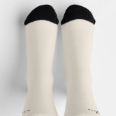 Elegant Monogrammed Off White Sokken (Top)