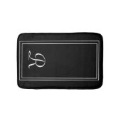 Elegant Monogrammed Personalized Bathroom Mat (Voorkant)