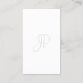 Elegant monogrammed Personalized Modern Design Visitekaartje (Achterkant)
