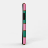 Elegant Monogrammed Roze en Groen Case-Mate iPhone Case (Achterkant/rechts)