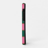 Elegant Monogrammed Roze en Groen Case-Mate iPhone Case (Achterkant/links)
