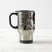 Elegant Monogrammed Silver Chrome Pattern Reisbeker (Links)