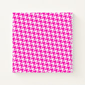 Elegant Monogrammed Sinaasappel Houndstooth Graph Notitieboek (Achterkant)