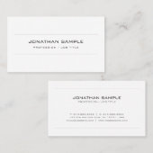 Elegant monogrammed-Sjabloon met minimalistische e Visitekaartje (Voorkant / Achterkant)