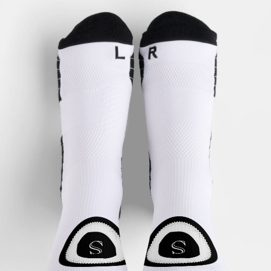 Elegant Monogrammed Stijlvol Sokken (Top)