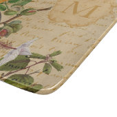 Elegant Monogrammed Toucan Snijplank (Hoek)