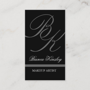 Elegant Monogrammen Visitekaartjes