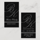 Elegant Monogrammen Visitekaartjes (Voorkant / Achterkant)