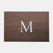Elegant Monogramnaamontwerp - Vrouwelijk Schrift Deurmat (Voorkant)