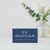 Elegant Monogramontwerp en Minimalistisch Visitekaartje (Staand voorkant)