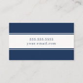 Elegant Monogramontwerp en Minimalistisch Visitekaartje (Achterkant)