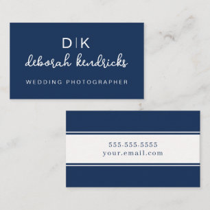 Elegant Monogramontwerp en Minimalistisch Visitekaartje