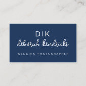 Elegant Monogramontwerp en Minimalistisch Visitekaartje (Voorkant)