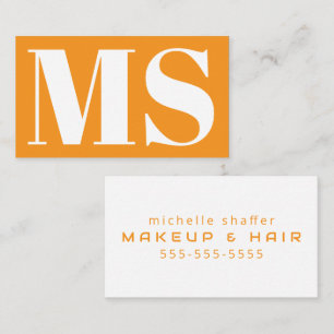 Elegant Monogramontwerp en Minimalistisch Visitekaartje