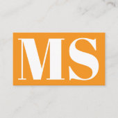 Elegant Monogramontwerp en Minimalistisch Visitekaartje (Voorkant)