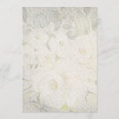 Elegant Monogrm Floral Waterverf Rustic Wedding I Kaart (Achterkant)