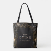 Elegant Monster Halloween Feest Tote Bag (Achterkant)