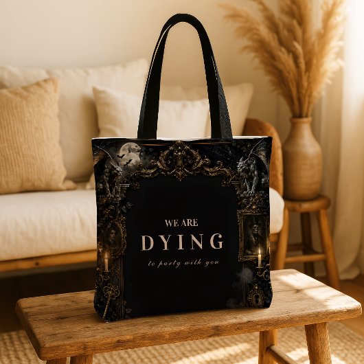 Elegant Monster Halloween Feest Tote Bag