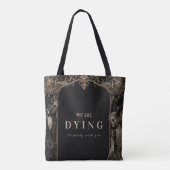 Elegant Monster Masquerade Halloween Feest Tote Bag (Achterkant)