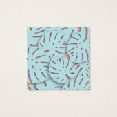 Elegant Monstera Leaf Earring Display Kaart (Achterkant)