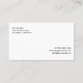 Elegant Monstera Logo Visitekaartje (Achterkant)