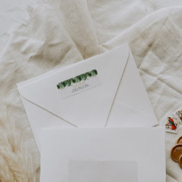 Elegant Monstera retouradres label