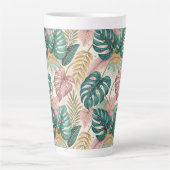 Elegant Monsteras Gold Latte Mok (Voorkant)