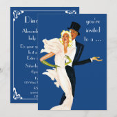 Elegant Monte Carlo Couple Dinner Party Kaart (Voorkant / Achterkant)