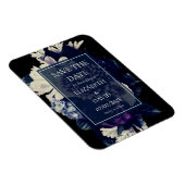Elegant Moody Dark Floral Wedding Magneet (Rechterzijde)