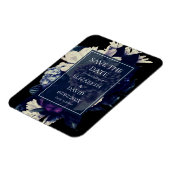 Elegant Moody Dark Floral Wedding Magneet (Linkerzijde)