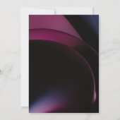 Elegant Moody Dark Paarse Geometrische Arches brui Kaart (Achterkant)